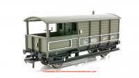 33-300W Bachmann 20 Ton Toad Brake Van ZTO number DW35377 in BR Departmental Green livery with "FOR USE OF CIVIL ENGINEERING DEPT ONLY RETURN TO WORCESTER" branding